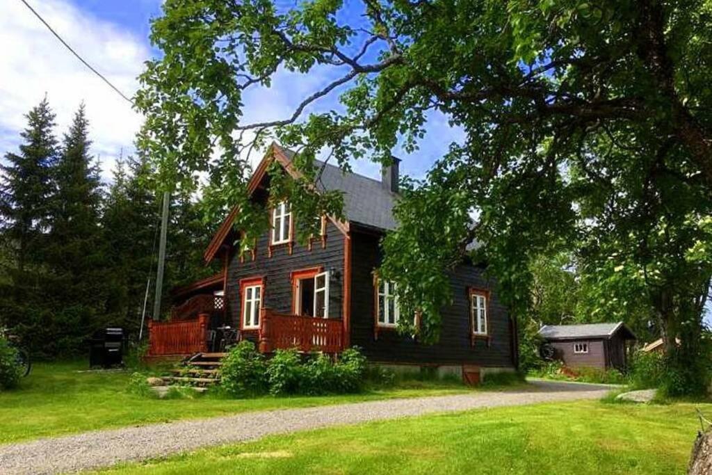 100 Years Old Norwegian Log House In Tromso Villa Екстериор снимка