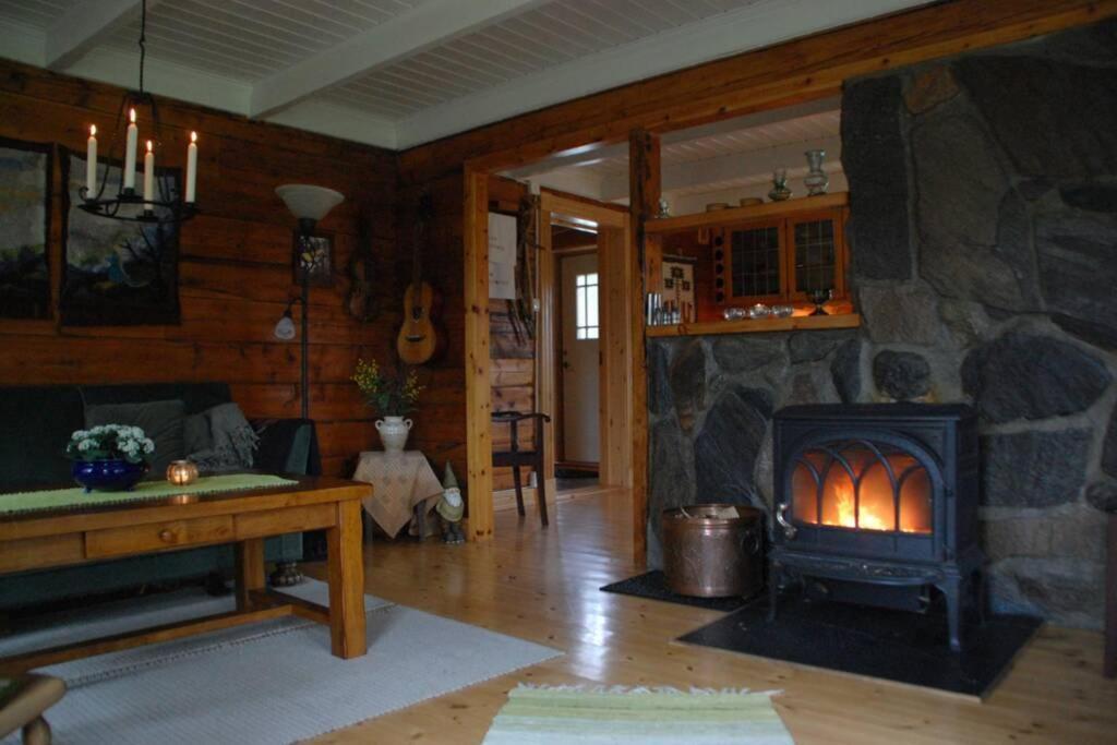 100 Years Old Norwegian Log House In Tromso Villa Екстериор снимка