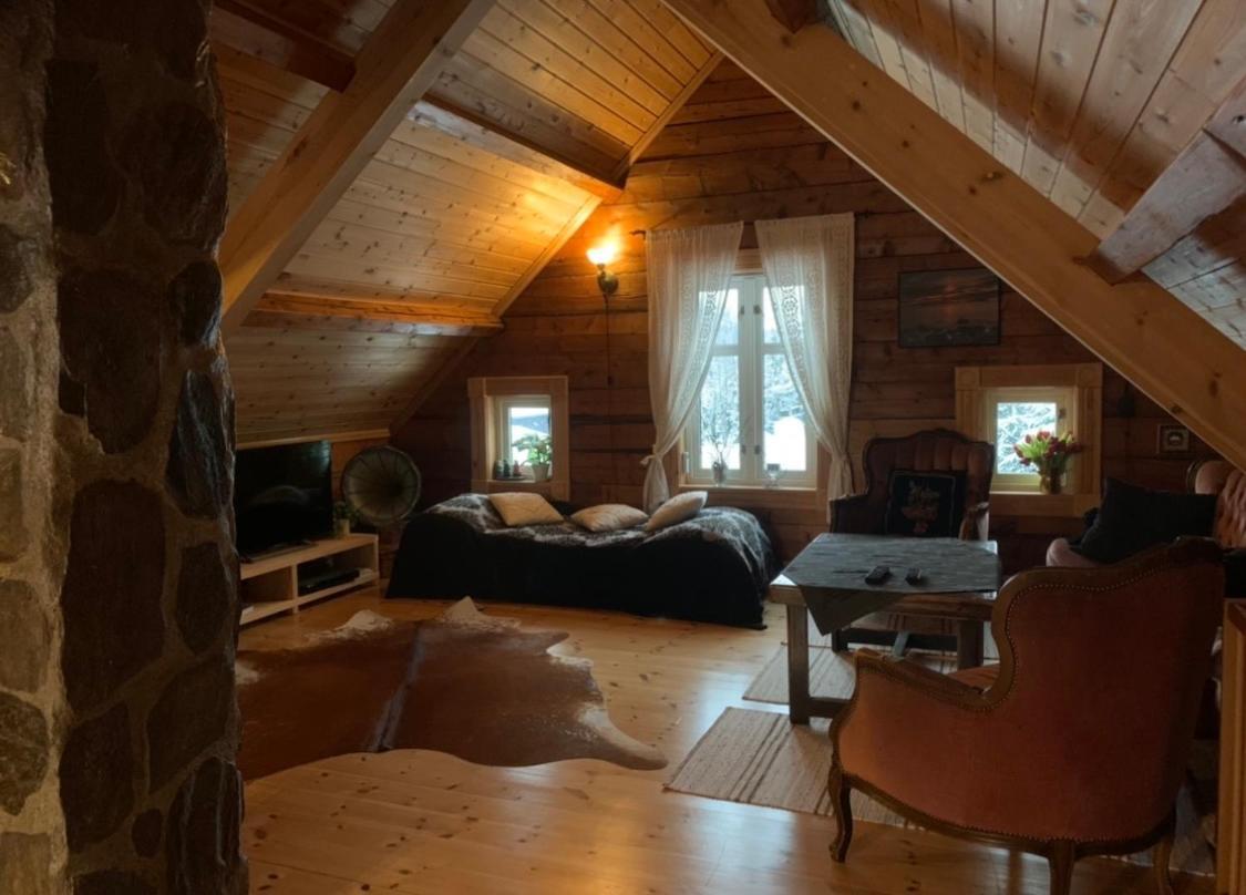 100 Years Old Norwegian Log House In Tromso Villa Екстериор снимка